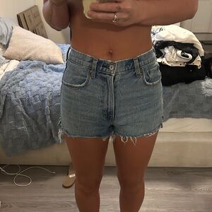 Abercrombie & Fitch Light Blue Jean Shorts
